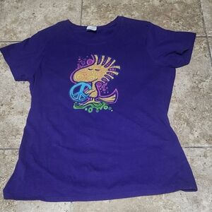 Woodstock Port and Company Purple Graphic Tee